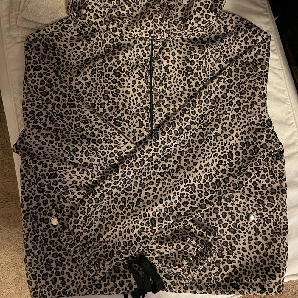 Cheetah print windbreaker
